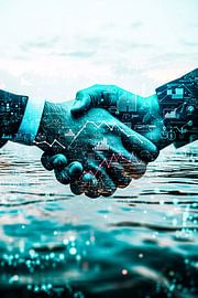 Handdruk met futuristische details van Art & Soul Creations