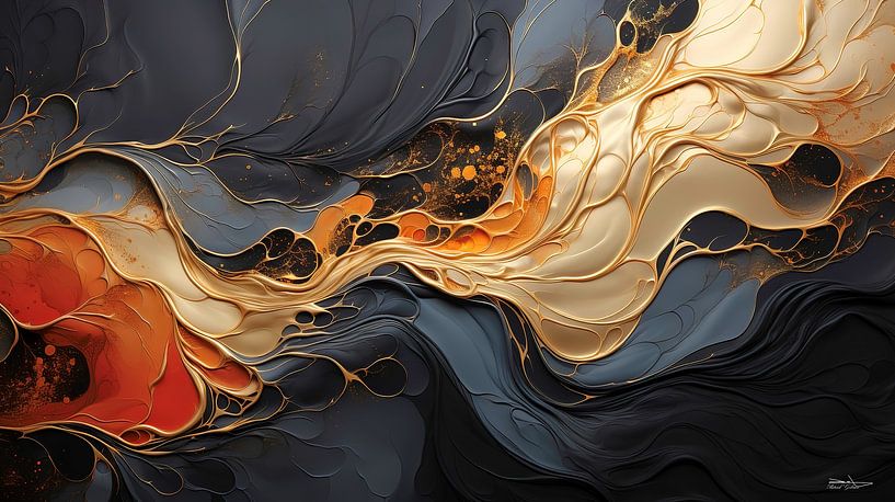 black-gold-silver by Gelissen Artworks