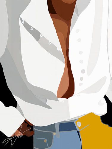 Schatten auf der Bluse