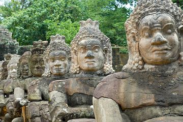 From Devas statues, Angkor Thom by Jan Fritz
