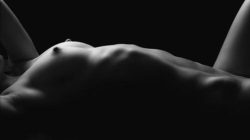 Shadow and Silence - naked female body