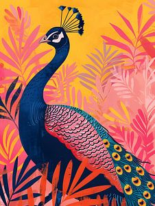 Bunter Pfau