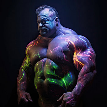 Neon Bodybuilder