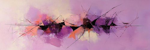 Abstraction rose et violette sur Zen et Plus
