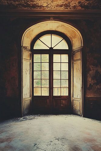 Oude verlaten Italiaanse kamer