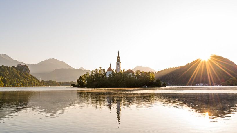 Pilgrimage church Maria Himmelfahrt at sunrise by Denis Feiner