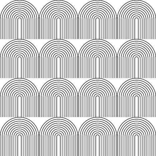 Retro 1920s vintage geometric shapes pattern in Bauhaus style no. 3 by Dina Dankers
