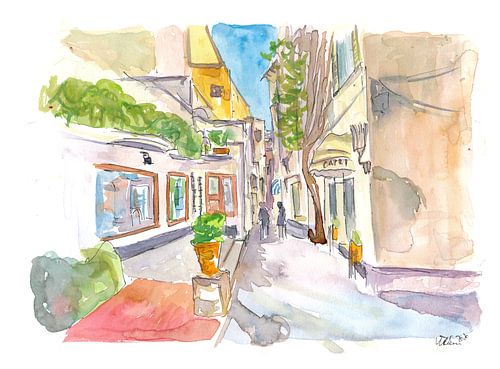 Capri Italien Verwinkelte Gassen Spaziergang