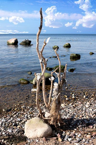 Sculpture de plage à la mer Baltique par Andreas Wemmje