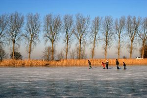 Rivier Vecht schaatsen van Richard Wareham