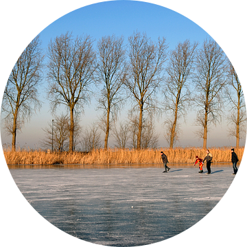 Rivier Vecht schaatsen van Richard Wareham