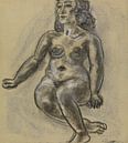 Leo Gestel, Zittend vrouwelijk naakt van Atelier Liesjes thumbnail