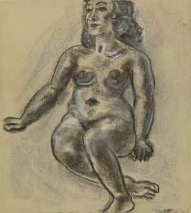 Leo Gestel, Sitzender weiblicher Akt