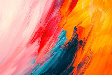 Colourful abstract painting by Poster Art Shop