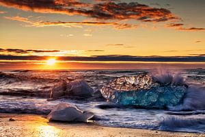 Diamond Beach in Island von Dieter Meyrl