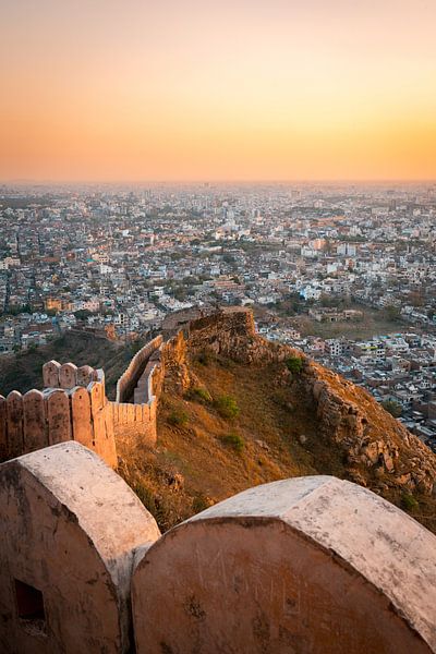 Jaipur Sunset from Nahargarh Fort Viewpoint by Michiel Dros