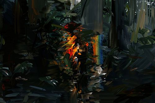 Slaapkamer met Regen