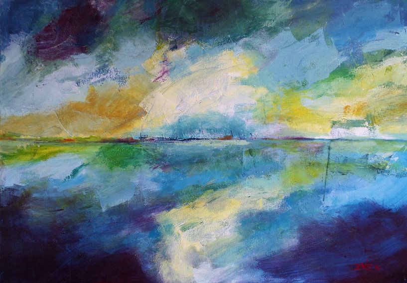 abstrakt landschap van Deniz Paulat