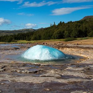 Le célèbre geyser d'Islande