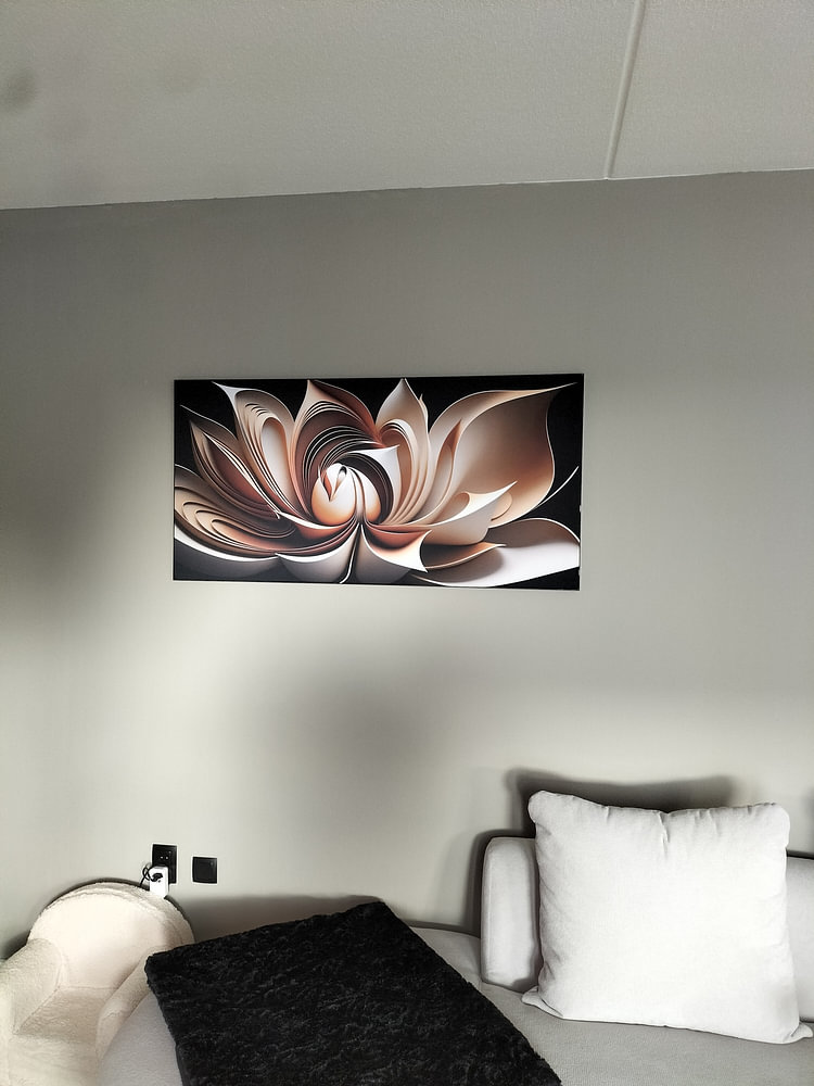 Lotus flower Abstract VII, by Jacky