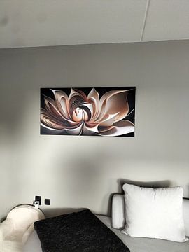 Kundenfoto: Lotusblume Abstrakt VII von Jacky