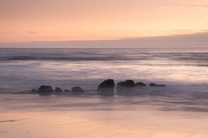 Coucher de soleil sur la côte portugaise