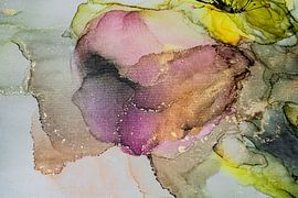 Alcohol Ink Kunstwerk auf Leinwand