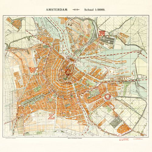 Plattegrond Amsterdam - 1926