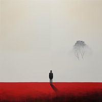 Alone in the fog minimalism