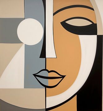 Vrouw abstract van ARTEO Schilderijen