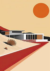 Bauhaus Poster Kunstdruck Design Architektur von Niklas Maximilian