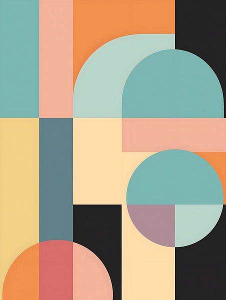 Retro Minimalistisch V van Gypsy Galleria