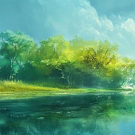 Green Trees by Art Whims