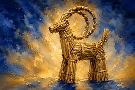 Goldener Julbock von Mahalola