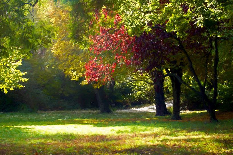 BERLIN Lietzensee - red glade by Bernd Hoyen