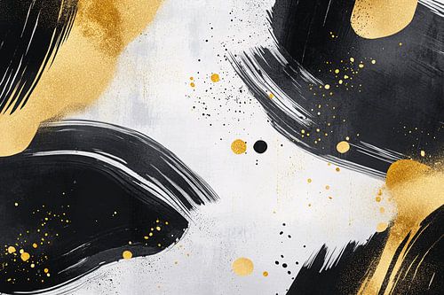 Zwart-wit met gouden details