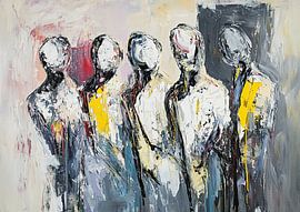 Mensen abstract van Kunst Kriebels