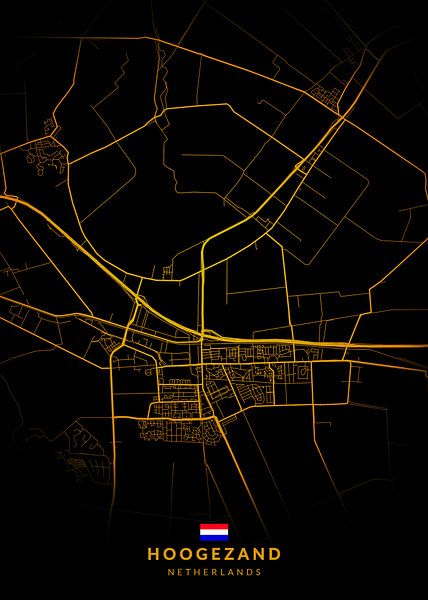 Hoogezand City Map by Kenda Maruyama