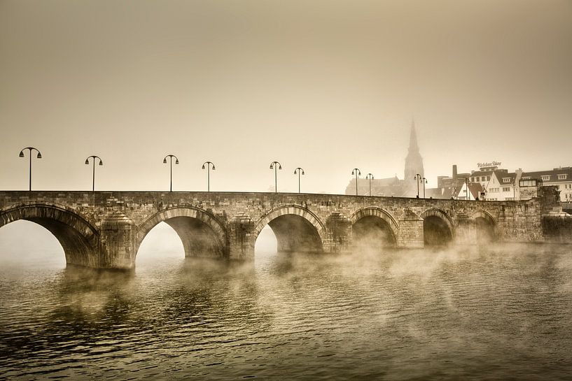 Le pont Saint-Servatius à Maastricht par Frans Lemmens