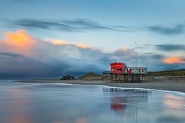 Strand Petten bij zonsondergang