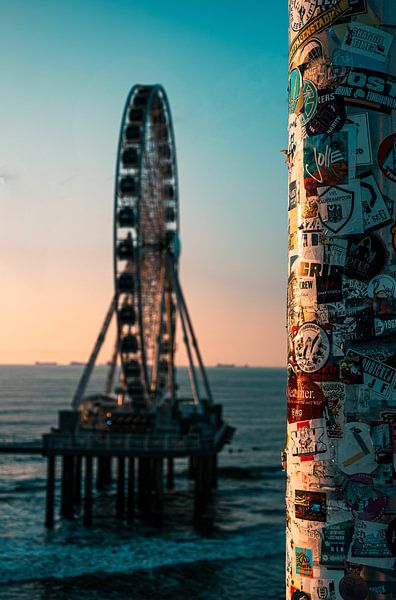 Coucher de soleil sur la jetée de Scheveningen par Collin Arts
