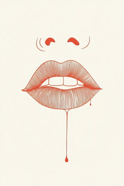 Erotic lips by Franka Poulain