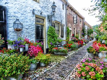 Bloemenstraatje Elburg III van Jessica Berendsen