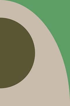 Bold colors and stripes collection. Olive and green no. 4 by Dina Dankers