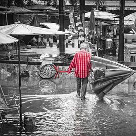 rainy day near river Kwai by Meindert Marinus