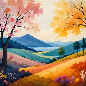 Herfst in al zijn glorie van HorizonArtistry