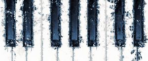 Pianokeys im stil 'Deep Blue'
