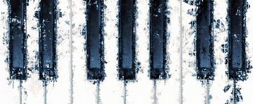 Pianokeys im stil 'Deep Blue' von Whale & Sons.