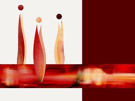 Conversations in Red 1 by Kerstin Franz