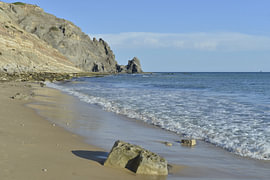 Strand von Luz in der Algarve - Portugal